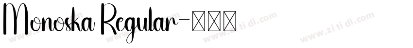 Monoska Regular字体转换